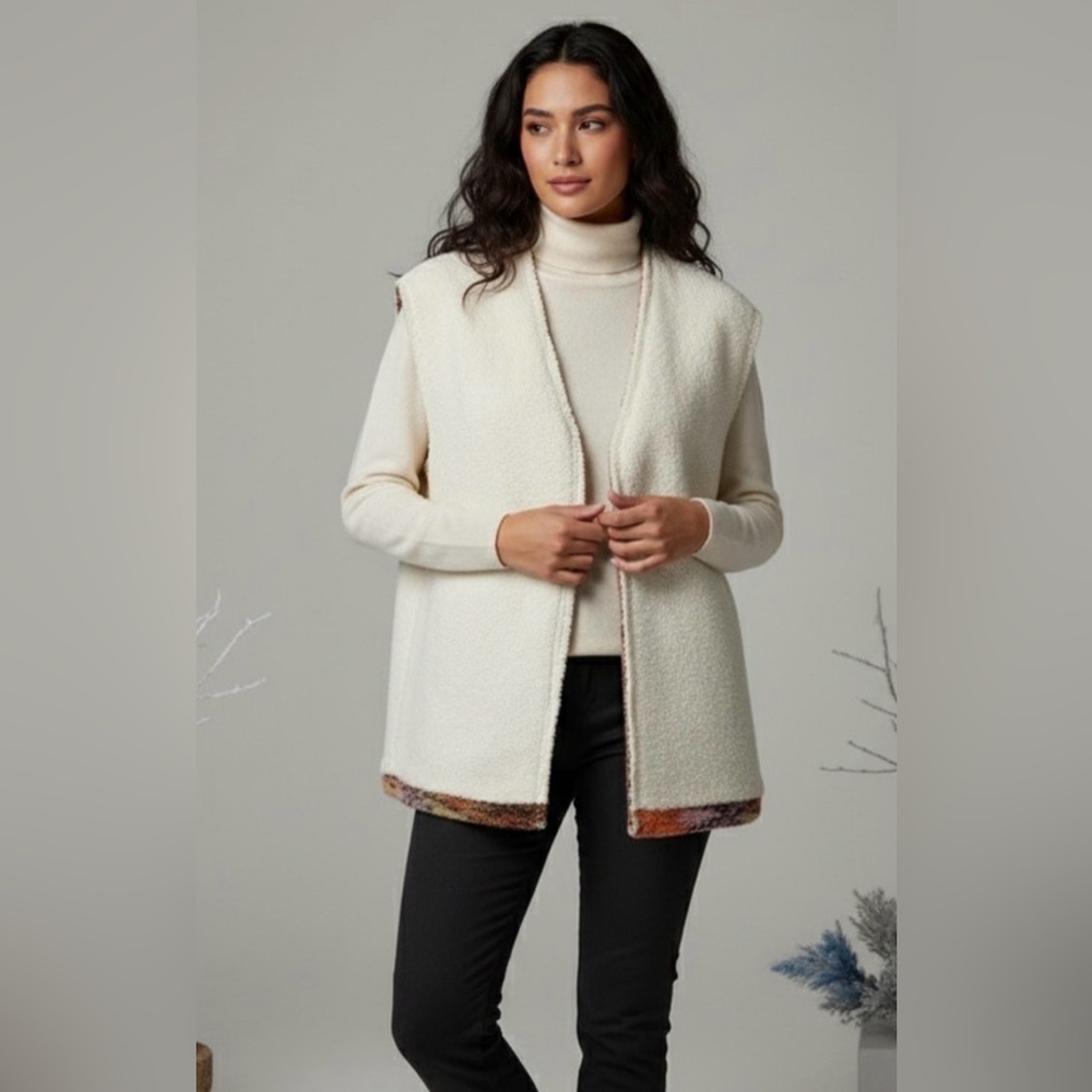 Free People Layer Up Oversized Wool Vest, Size S - Picture 2 of 11
